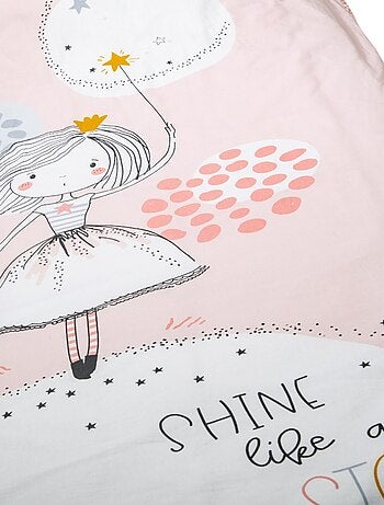Bleu Câlin - Caradou® Shine Avec Couette 90x190cm Parure Enfant Princesse