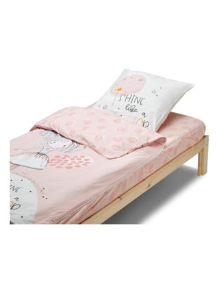 Bleu Câlin - Caradou® Shine Avec Couette 90x190cm Parure Enfant Princesse