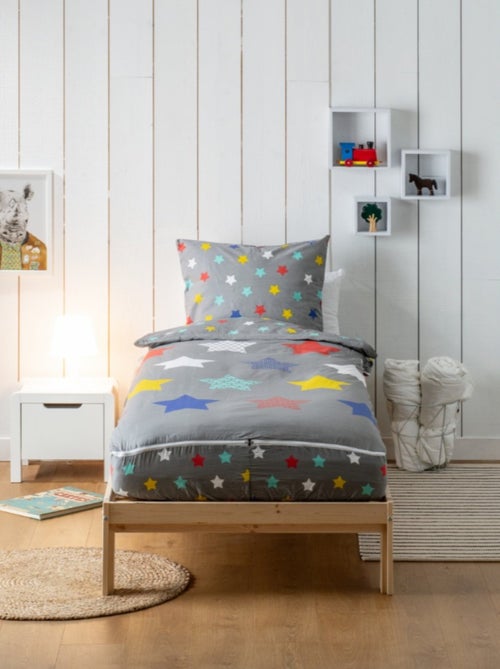 Bleu Câlin - Caradou® Stars Avec Couette 90x190cm Parure Enfant Étoiles - Kiabi