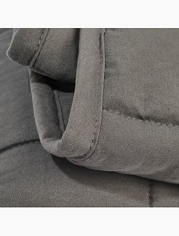 Bleu Câlin - Couette chaude lestée anti-stress couverture relaxante microfibre douce