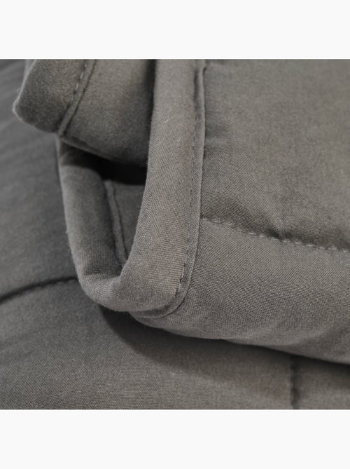 Bleu Câlin - Couette chaude lestée anti-stress couverture relaxante microfibre douce - Kiabi