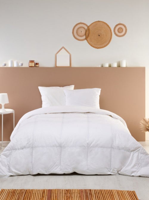 Bleu Câlin - Couette Duvet été légère et gonflante - 90% Duvet de Canard - Kiabi