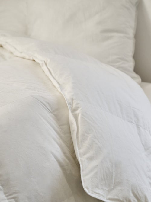 Bleu Câlin - Couette Duvet été légère et gonflante - 90% Duvet de Canard - Kiabi