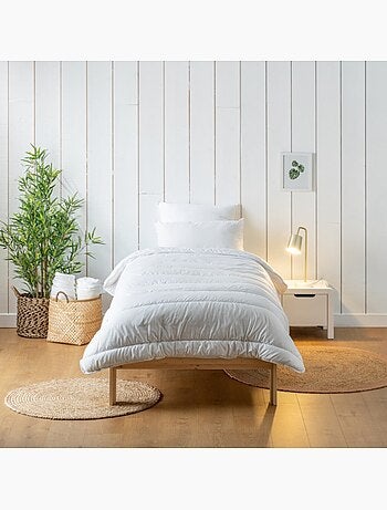 Bleu câlin - couette enfant evoutive 140x(150+50)cm coton bio