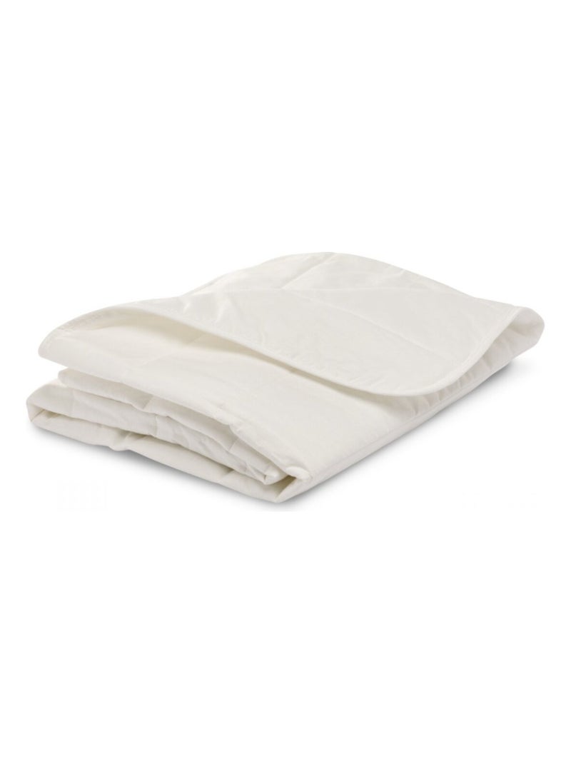 Bleu Câlin - Couette et oreiller bébé enveloppe coton bio Blanc - Kiabi