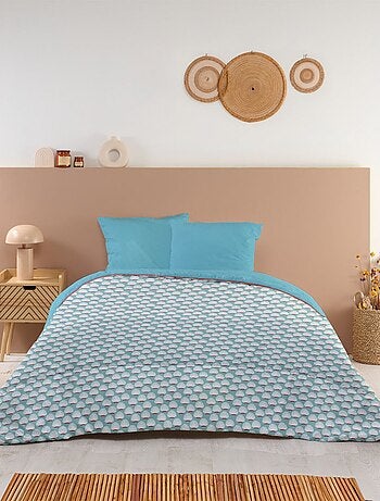 Bleu Câlin - Couette imprimée chaude Douceur