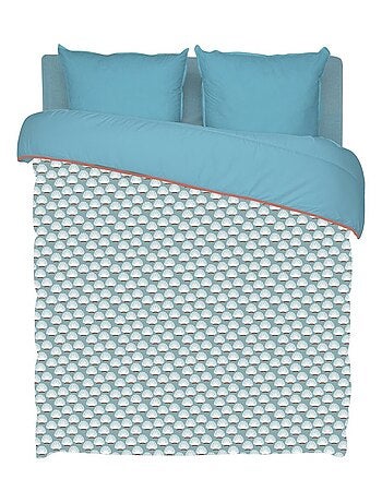 Bleu Câlin - Couette imprimée chaude Douceur