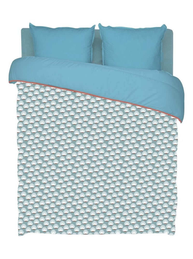Bleu Câlin - Couette imprimée chaude Douceur Bleu clair - Kiabi