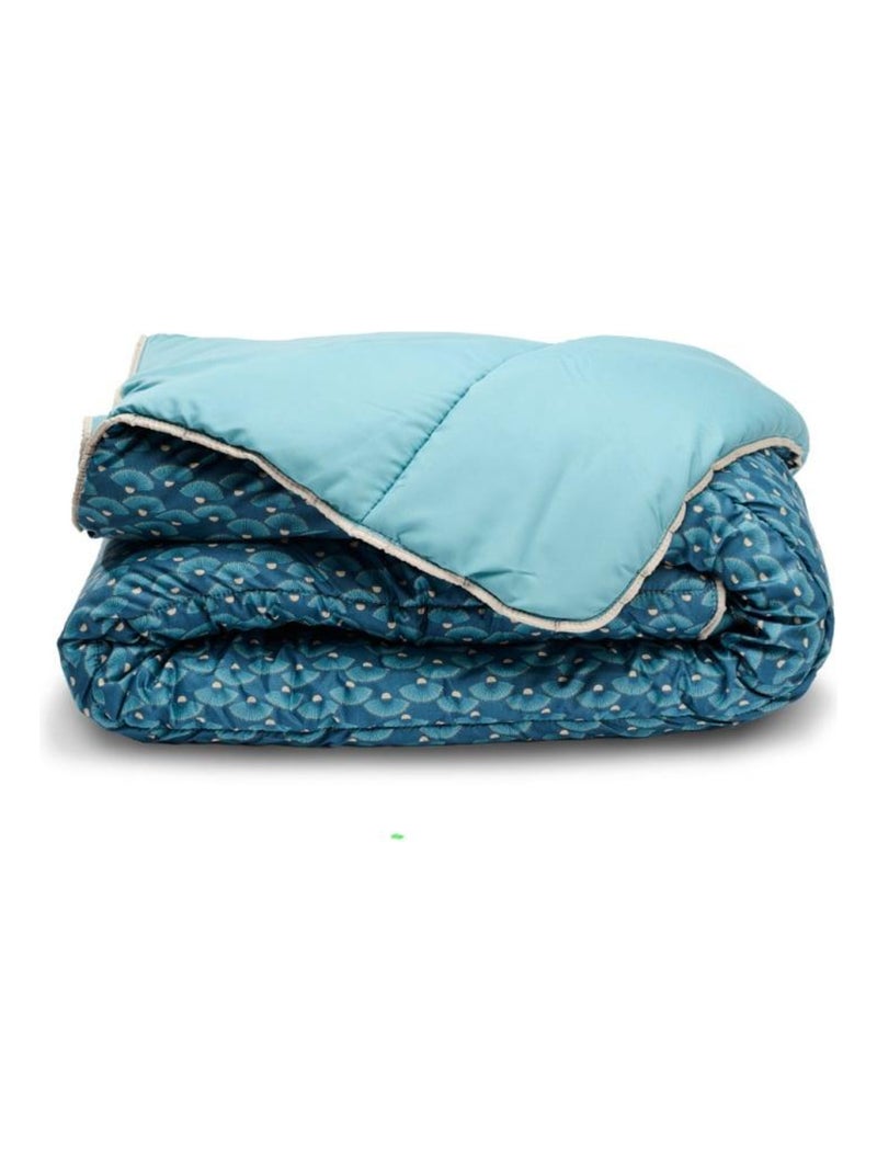 Bleu Câlin - Couette imprimée chaude Élégante Bleu - Kiabi
