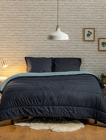 Bleu Câlin - Couette imprimée chaude la contraste