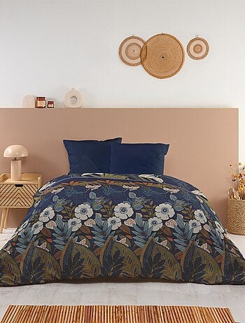 Bleu Câlin - Couette imprimée chaude la florale