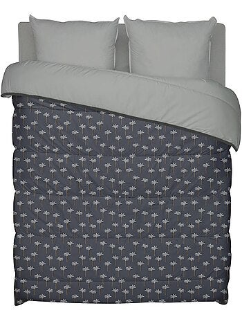 Bleu Câlin - Couette imprimée chaude Oasis