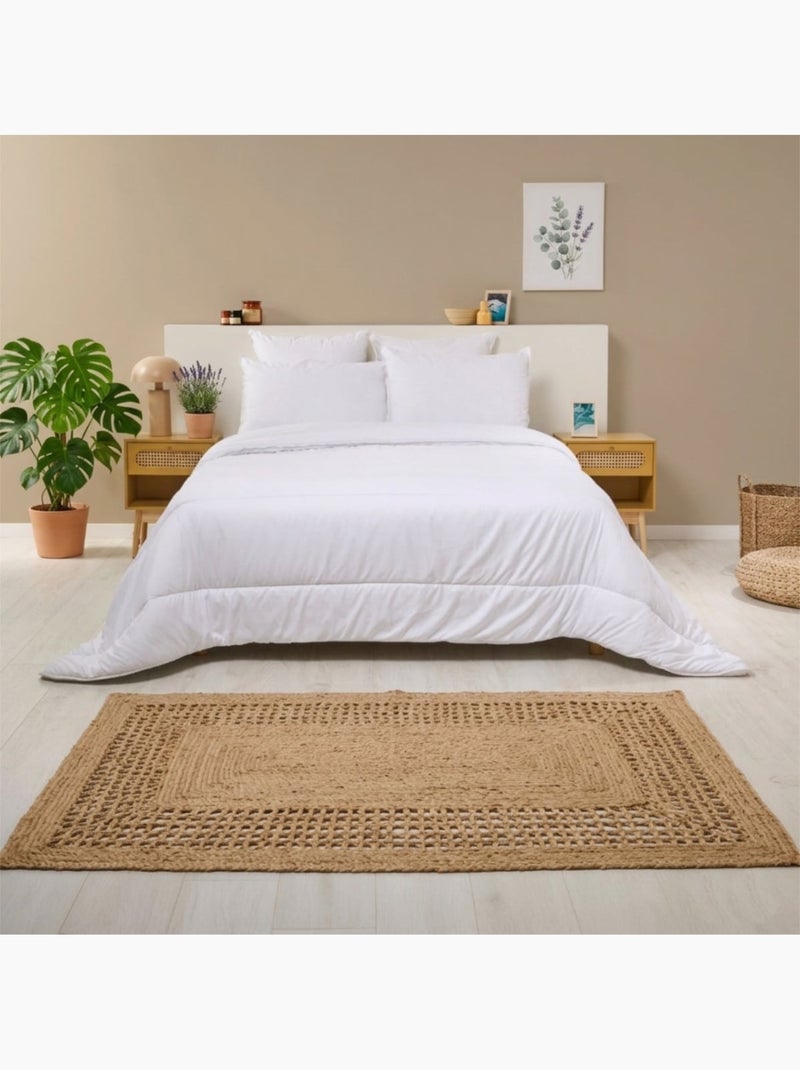 Bleu Câlin - Couette légère anti-acariens été Blanc - Kiabi