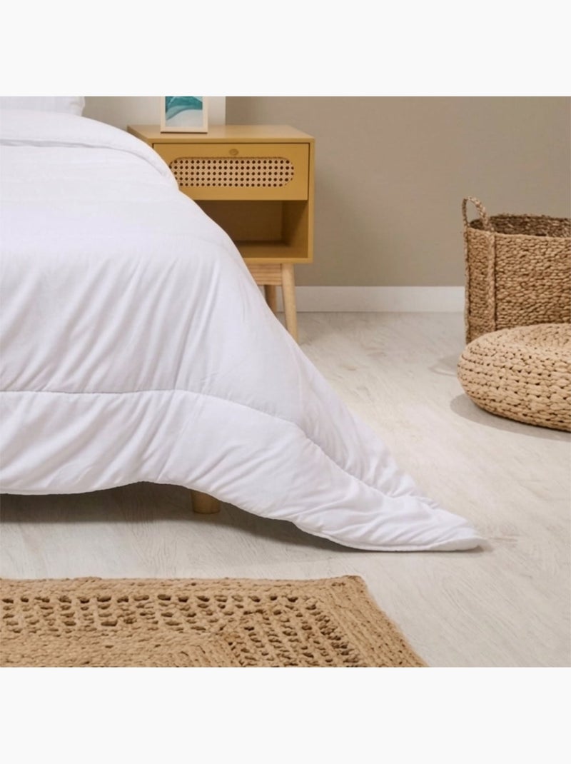 Bleu Câlin - Couette légère anti-acariens été Blanc - Kiabi