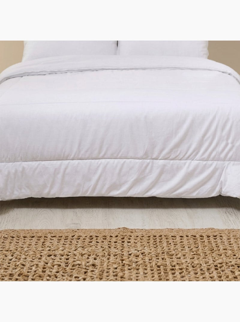 Bleu Câlin - Couette légère anti-acariens été Blanc - Kiabi