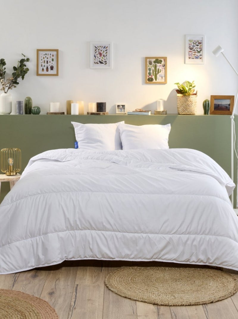 Bleu Câlin - Couette légère coton bio printemps été Blanc - Kiabi