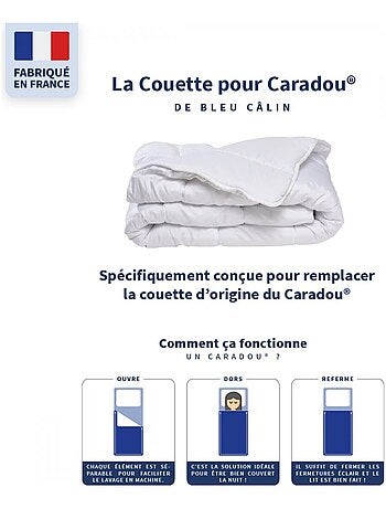 Bleu Câlin - Couette Tempérée Enfant Spéciale pour Ensemble Caradou®