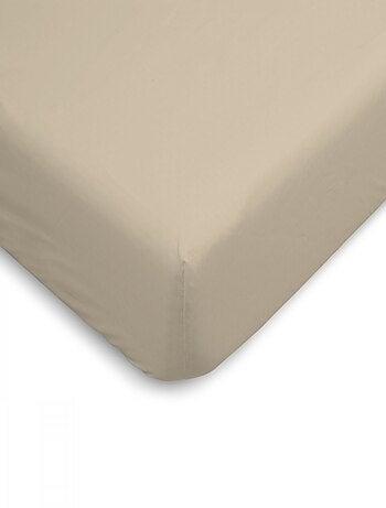 Bleu Câlin - Drap housse uni Percale de coton 80 fils/cm²