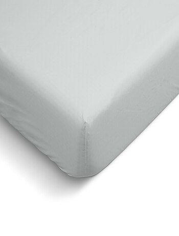 Bleu Câlin - Drap housse uni Percale de coton 80 fils/cm²