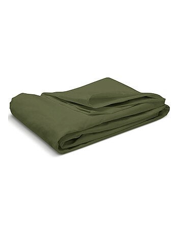 Bleu Câlin - Drap housse uni Percale de coton 80 fils/cm²