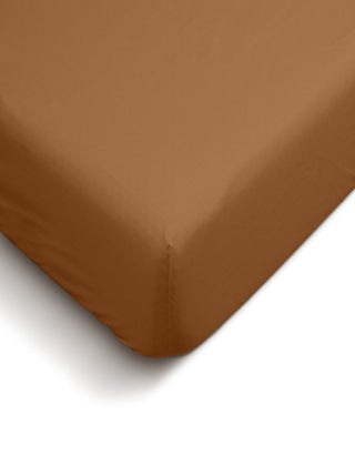 Bleu Câlin - Drap housse uni Percale de coton 80 fils/cm²