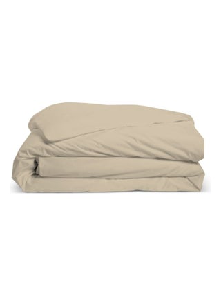 Bleu Câlin - Housse de couette unie Percale de coton 80 fils/cm²