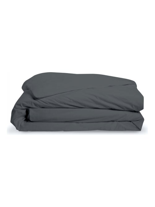 Bleu Câlin - Housse de couette unie Percale de coton 80 fils/m² - Kiabi