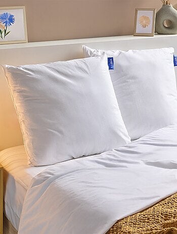 Bleu Câlin - Lot de 2 oreillers ferme coton bio