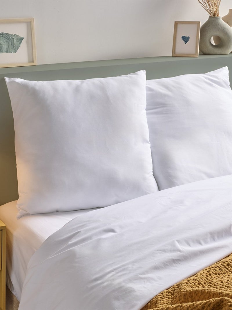 Bleu Câlin - Lot de 2 Oreillers moelleux Anti-transpiration Topcool Blanc - Kiabi