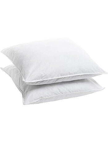 Bleu Câlin - Lot de 2 oreillers sensation duvet