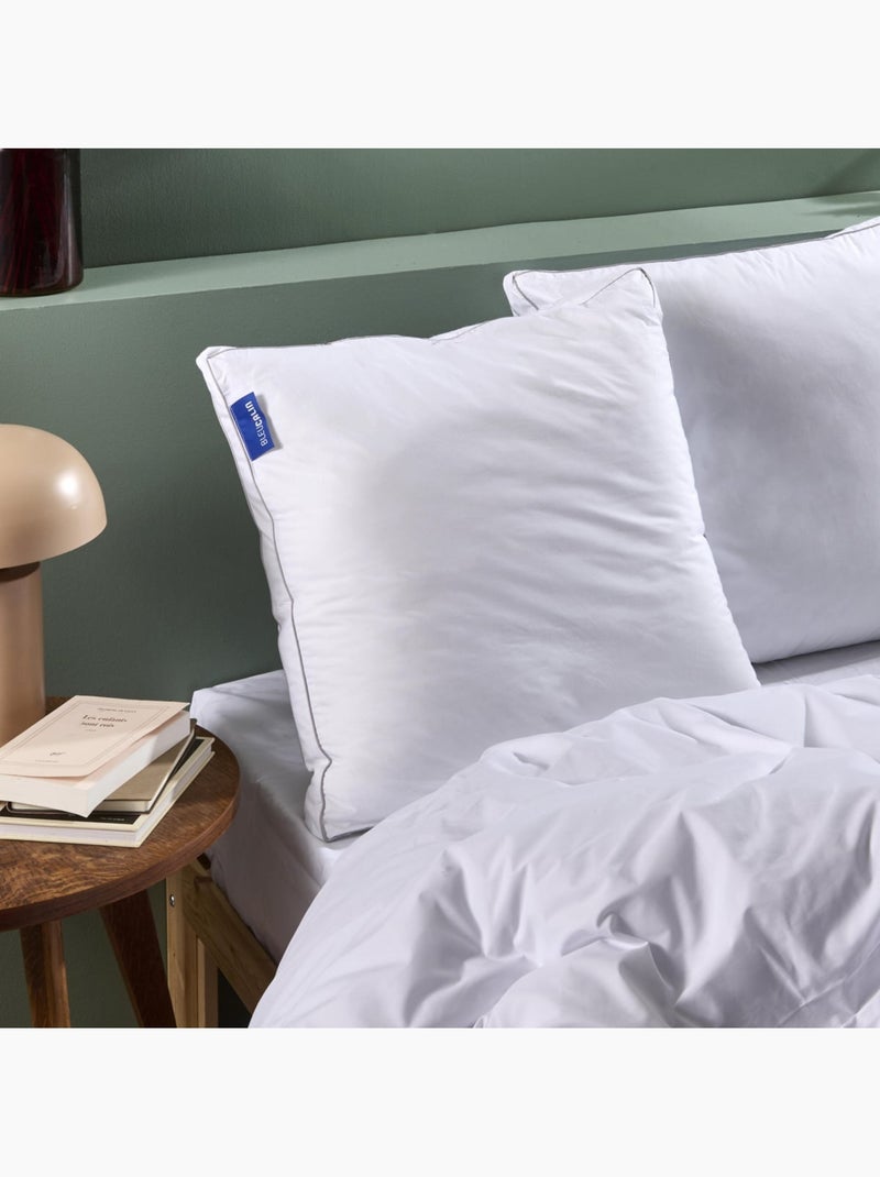 Bleu Câlin - Lot de 2 oreillers ultra moelleux volume Premium coton qualité percale N/A - Kiabi