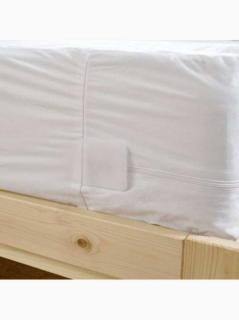 Bleu Câlin - Lot de 2 protèges-matelas Housse Intégrale Anti-punaises de lit Blanc - Kiabi