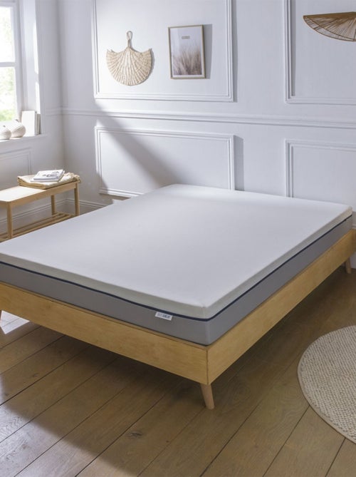 Bleu Câlin - Matelas mousse hybride confort ferme - épaisseur 16cm L'Agréable - Kiabi