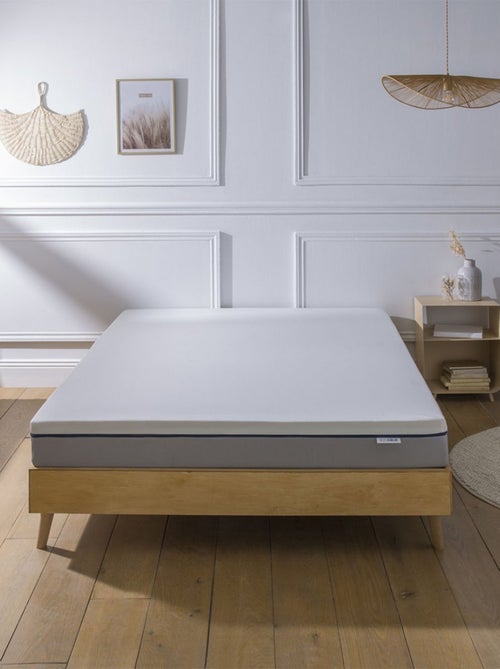 Bleu Câlin - Matelas mousse hybride confort ferme - épaisseur 16cm L'Agréable - Kiabi