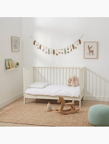 Bleu Câlin - Oreiller Enfant mi-ferme 40x60cm Spécial 3-5 ans