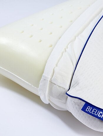 Bleu Câlin - Oreiller ergonomique mémoire forme bio