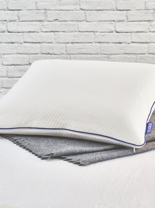 Bleu Câlin - Oreiller ergonomique mémoire forme bio - Kiabi