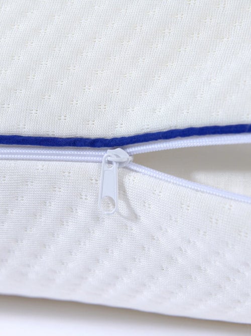 Bleu Câlin - Oreiller ergonomique mémoire forme bio - Kiabi