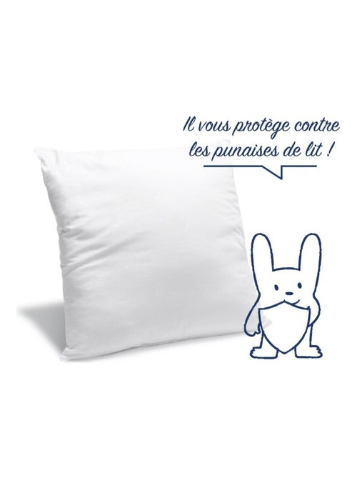 Bleu Câlin - Oreiller moelleux anti-punaises de lit - Kiabi