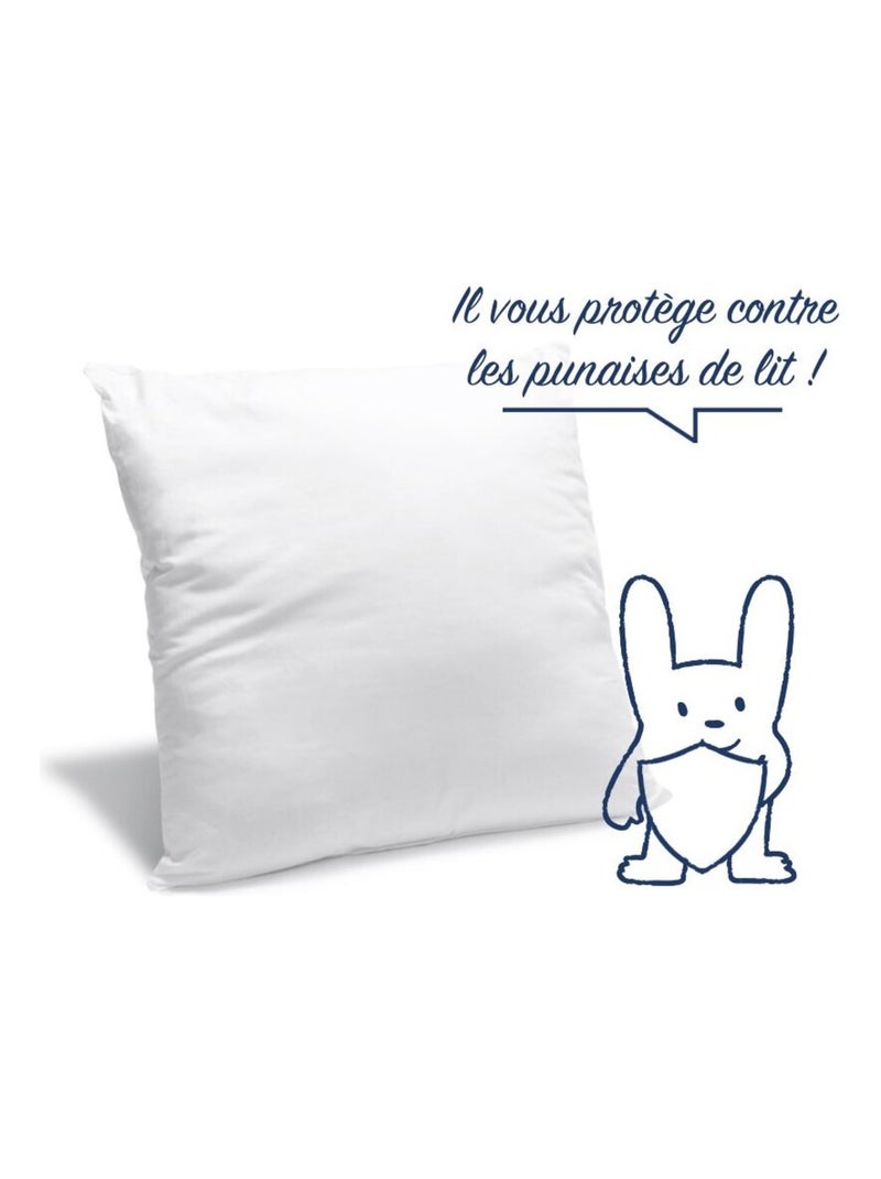 Bleu Câlin - Oreiller moelleux anti-punaises de lit Blanc - Kiabi