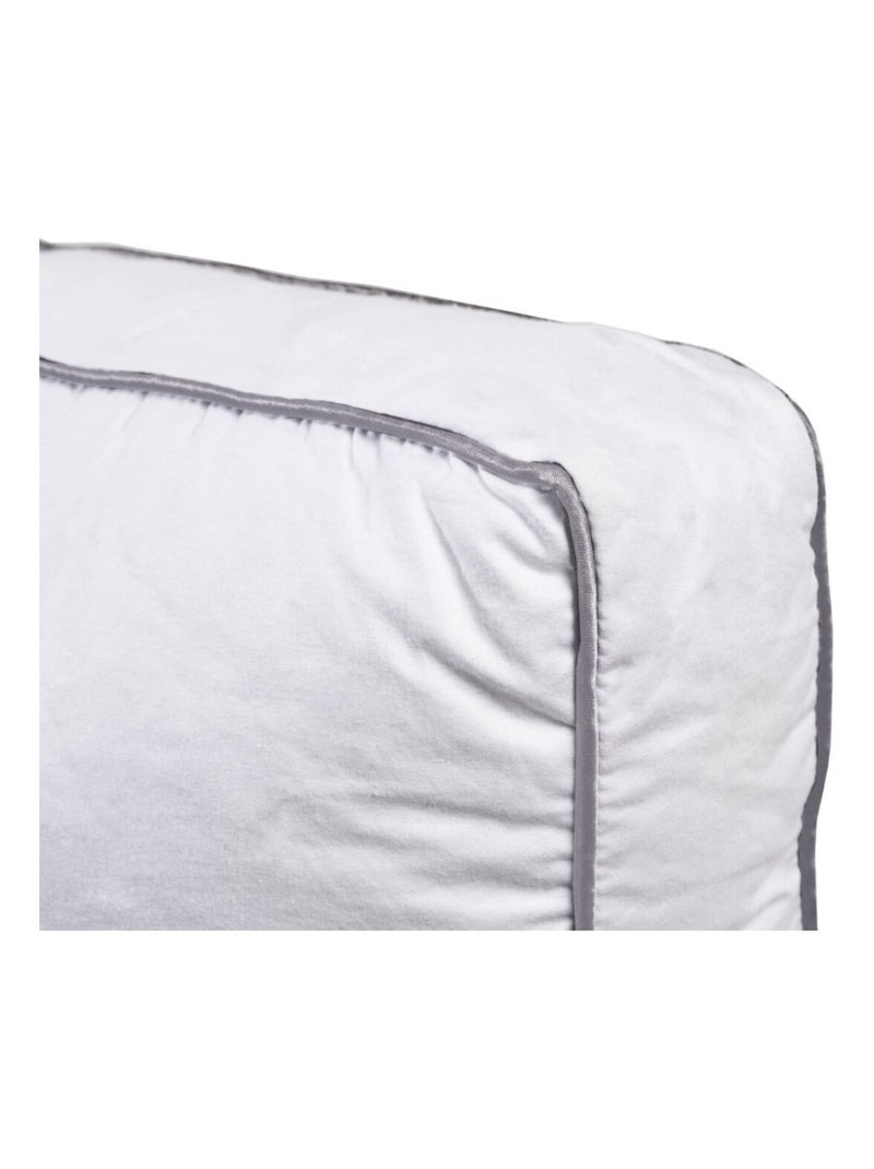 Bleu Câlin - Oreiller ultra moelleux volume Premium coton qualité percale Blanc - Kiabi