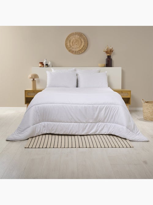 Bleu câlin - pack coton bio couette chaude + 1 ou 2 oreillers moelleux - Kiabi Bleu câlin - pack coton bio couette chaude + 1 ou 2 oreillers moelleux - Kiabi