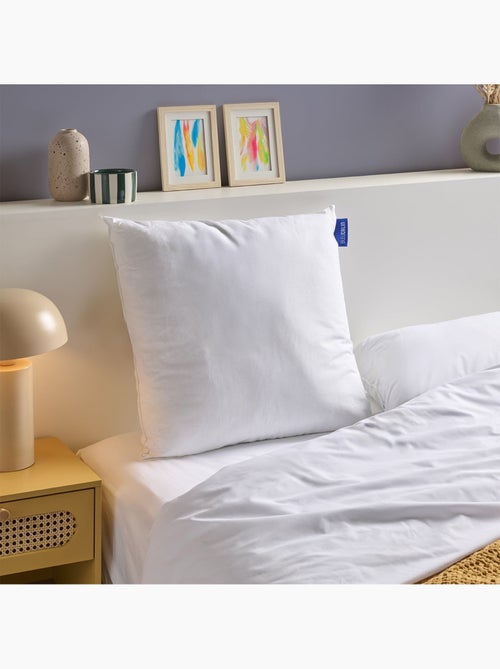 Bleu câlin - pack coton bio couette chaude + 1 ou 2 oreillers moelleux - Kiabi Bleu câlin - pack coton bio couette chaude + 1 ou 2 oreillers moelleux - Kiabi