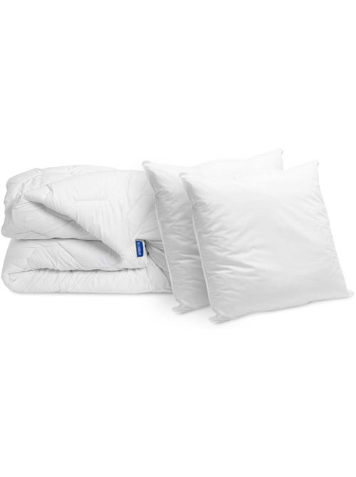 Bleu câlin - pack hôtel couette très chaude + 1 ou 2 oreillers moelleux - Kiabi