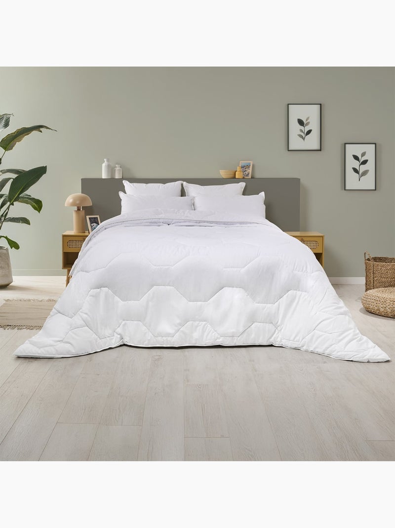 Bleu câlin - pack hôtel couette très chaude + 1 ou 2 oreillers moelleux Blanc - Kiabi