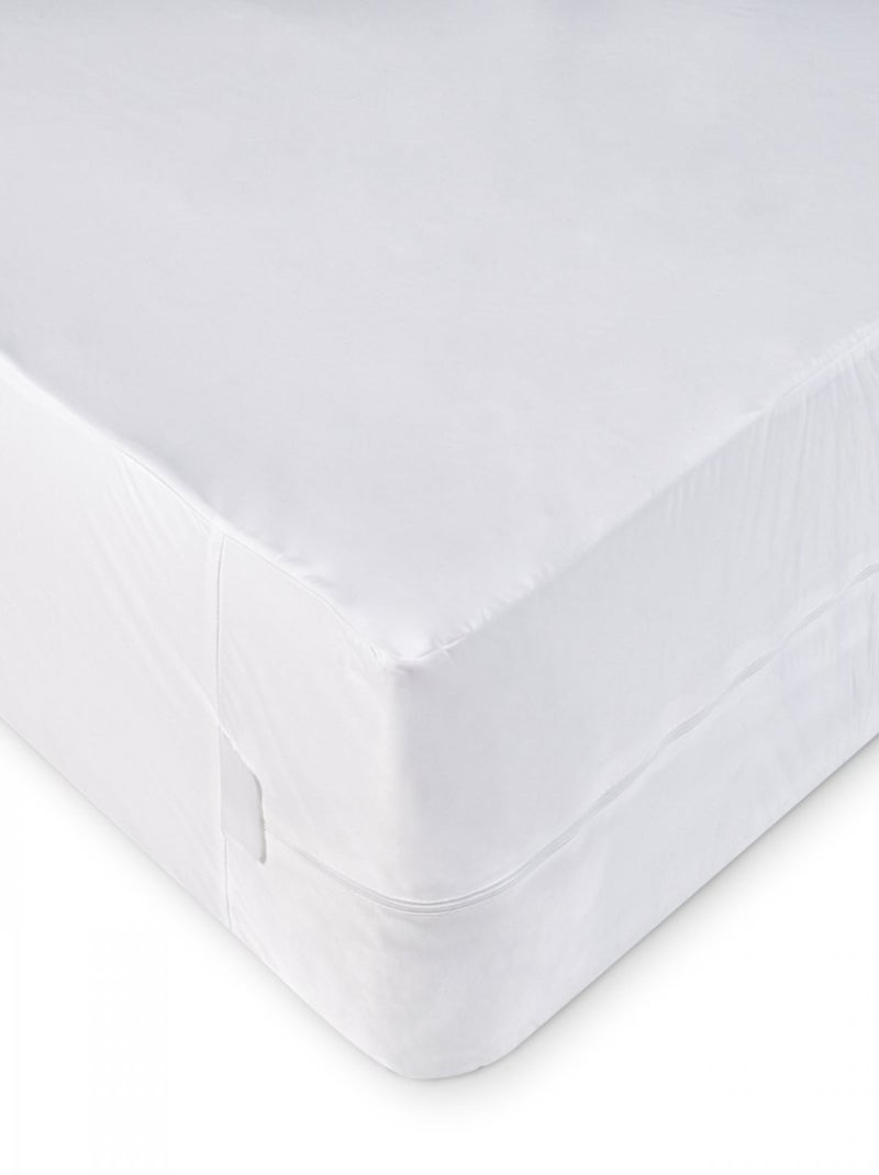 Bleu Câlin - Protège matelas Housse Intégrale Anti-punaises de lit Blanc - Kiabi