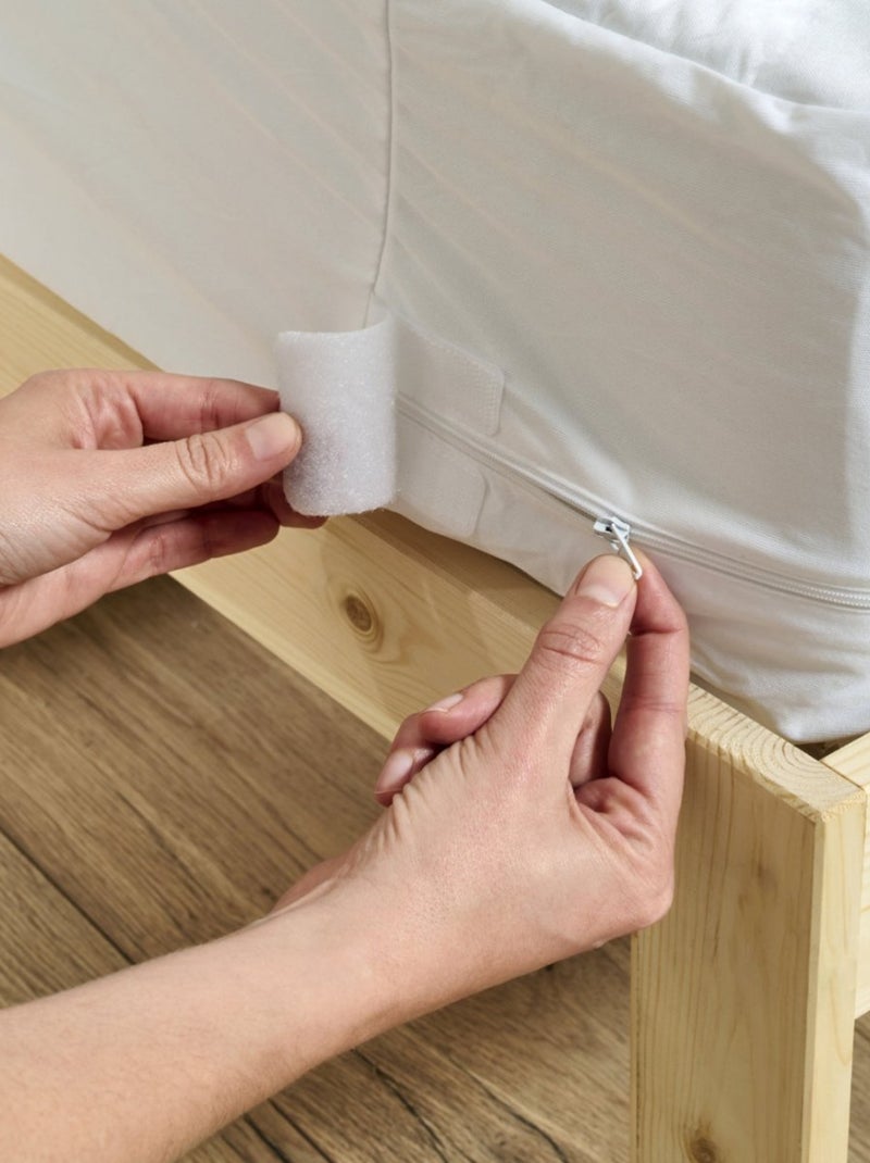 Bleu Câlin - Protège matelas Housse Intégrale Anti-punaises de lit Blanc - Kiabi