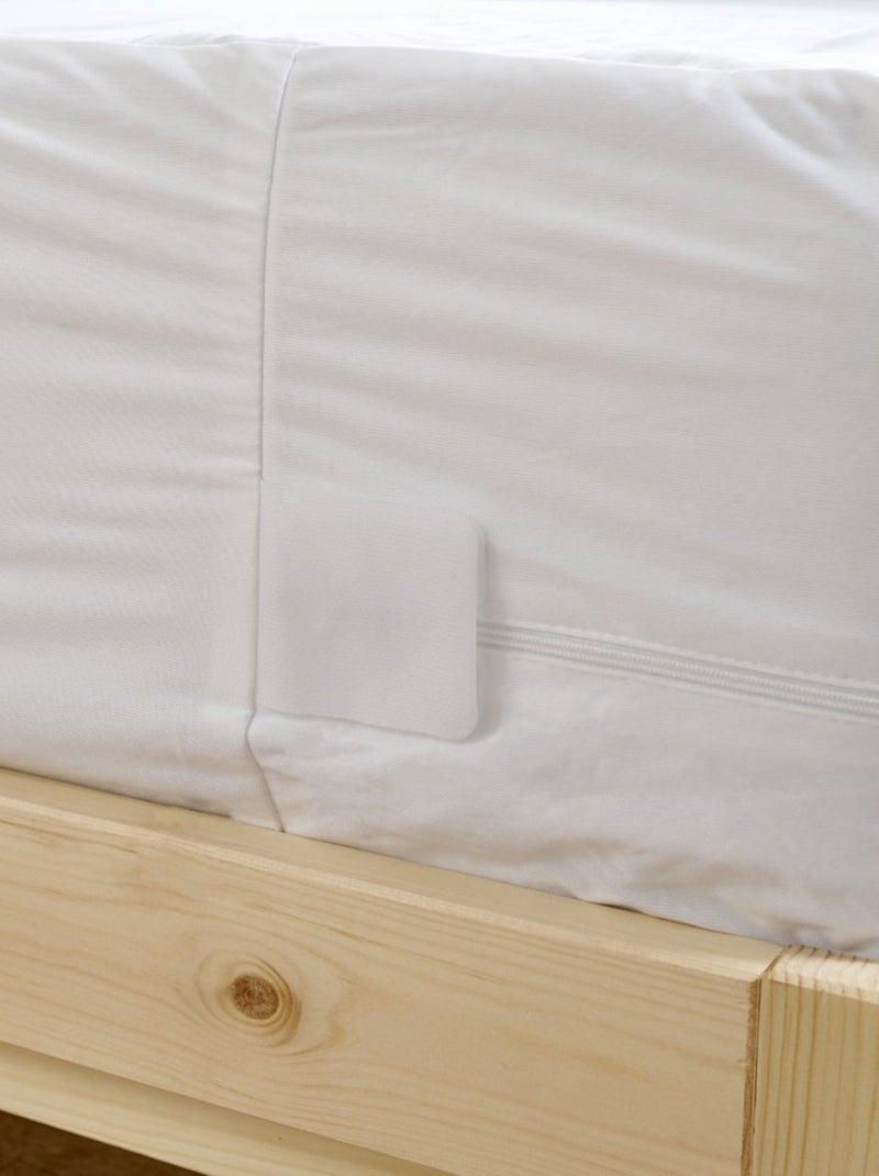 Bleu Câlin - Protège matelas Housse Intégrale Anti-punaises de lit Blanc - Kiabi