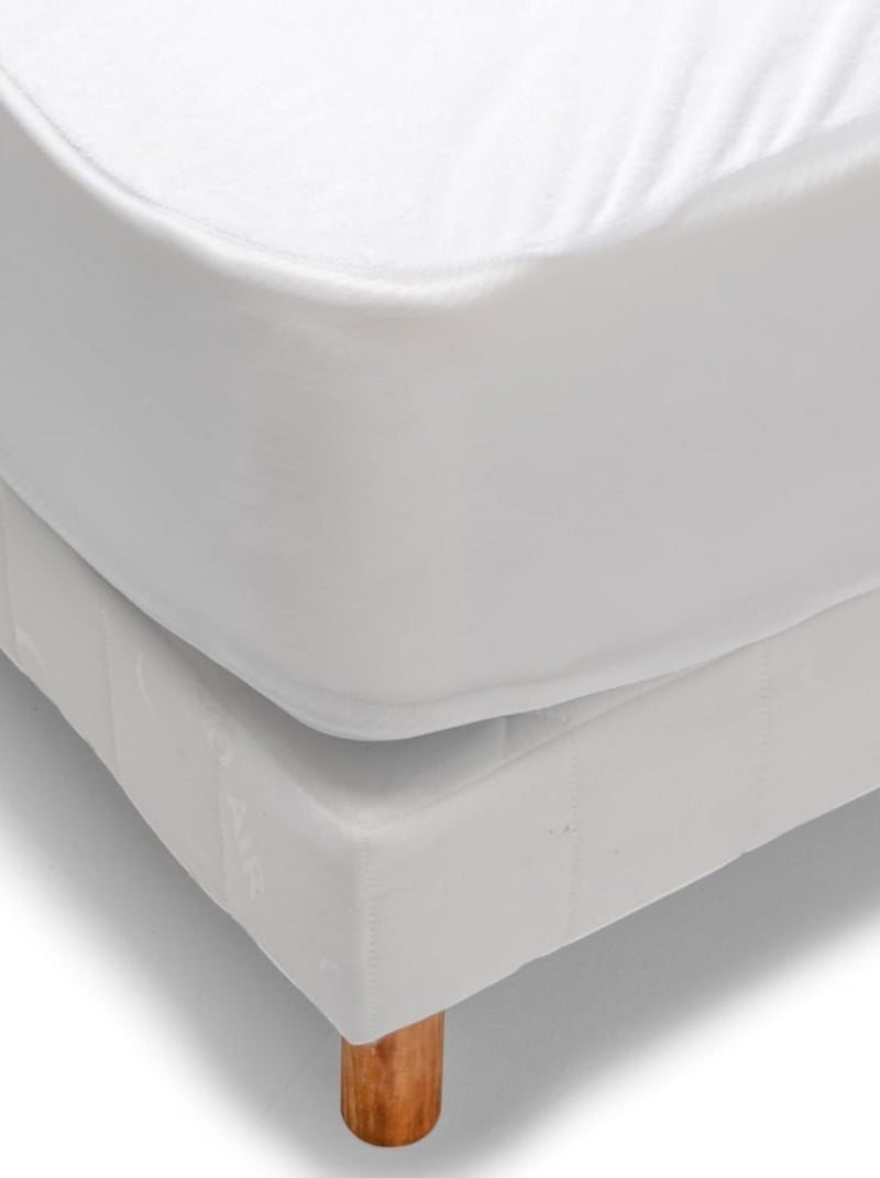 Bleu Câlin - Protège matelas Molleton Anti-acariens Blanc - Kiabi