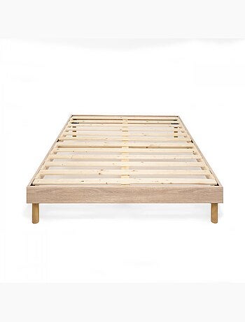 Bleu Câlin - Sommier kit à lattes avec pieds - Fabriqué en Belgique